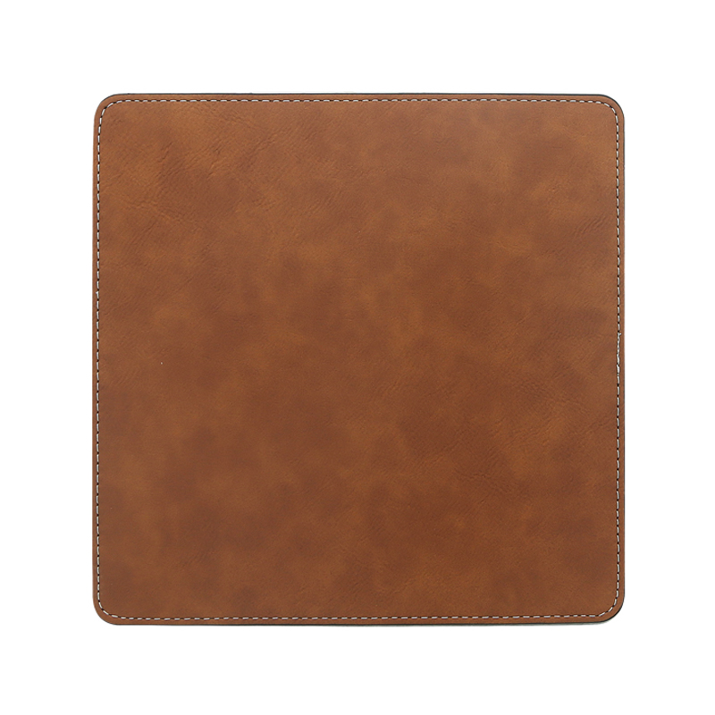 Pad Luiche Cearnóg Leatherette Laserable 20*20cm