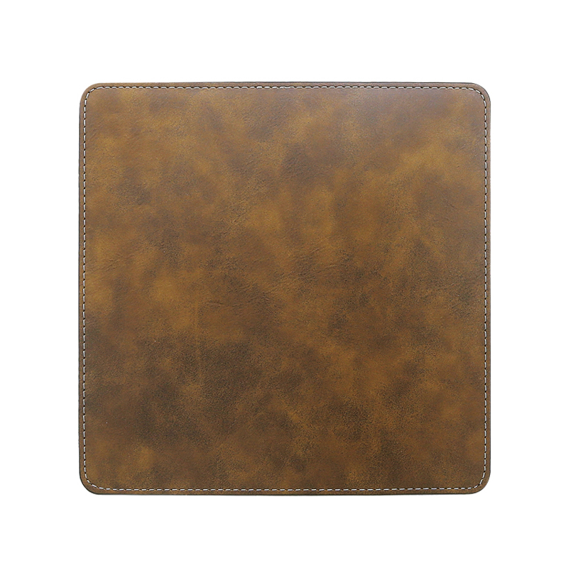 Pad Luiche Cearnóg Leatherette Laserable 20*20cm