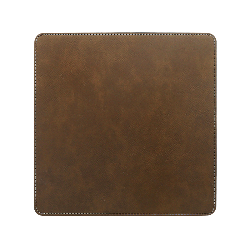 Pad Luiche Cearnóg Leatherette Laserable 20*20cm