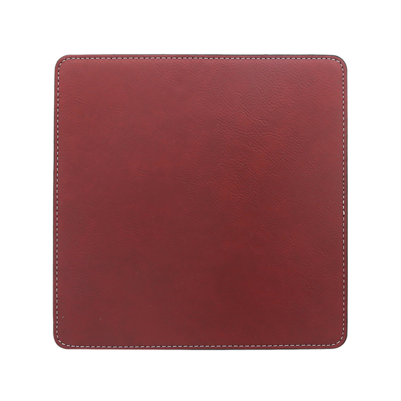 Pad Luiche Cearnóg Leatherette Laserable 20*20cm