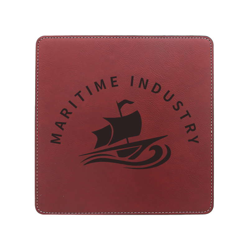 Pad Luiche Cearnóg Leatherette Laserable 20*20cm