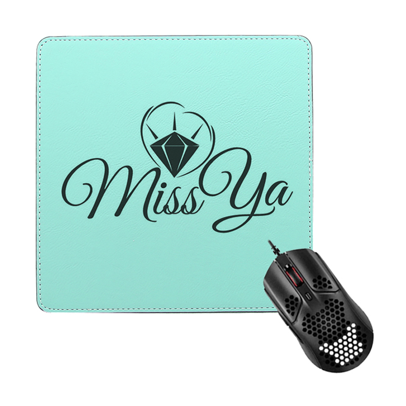 Pad Luiche Cearnóg Leatherette Laserable 20*20cm
