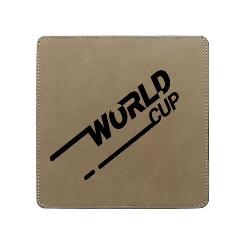 Pad Luiche Cearnóg Leatherette Laserable 20*20cm