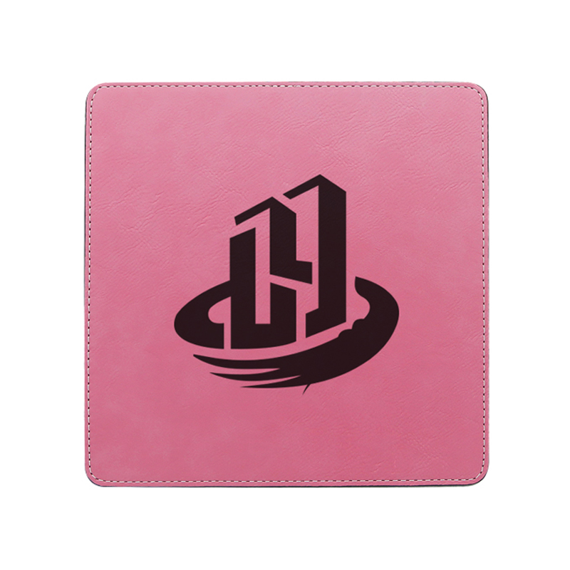 Pad Luiche Cearnóg Leatherette Laserable 20*20cm
