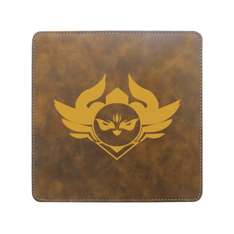 Pad Luiche Cearnóg Leatherette Laserable 20*20cm