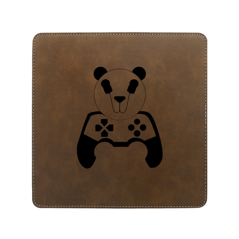 Pad Luiche Cearnóg Leatherette Laserable 20*20cm