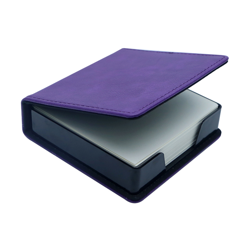 Sealbhóir Notepad Cearnóg Leatherette Laserable