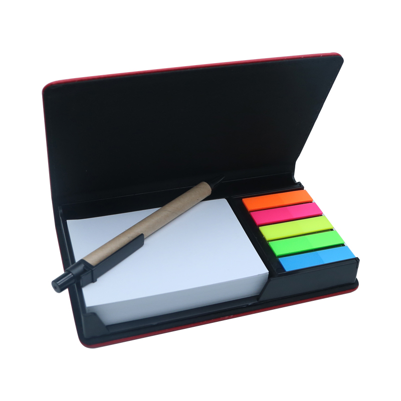 Sealbhóir Notepad Dronuilleog Leatherette Laserable