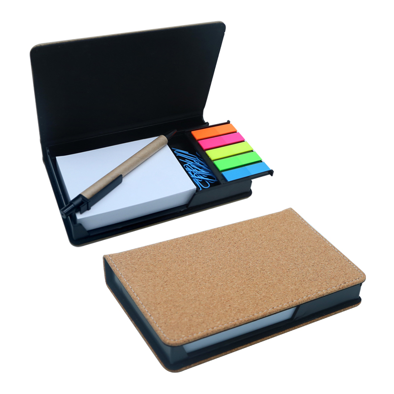 Sealbhóir Notepad Dronuilleog Leatherette Laserable