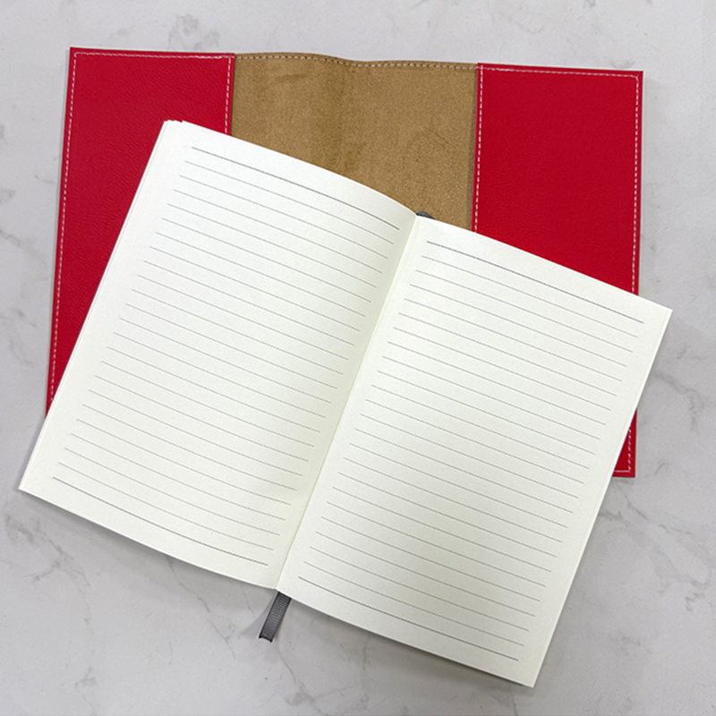 Leabhar nótaí Inathraithe Leatherette Laserable