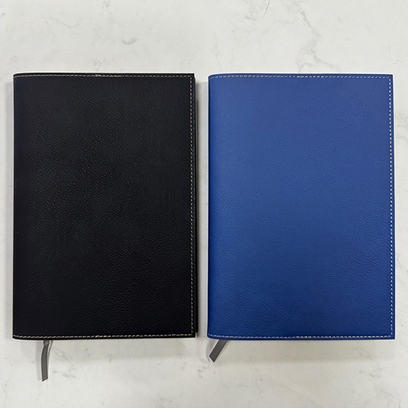 Leabhar nótaí Inathraithe Leatherette Laserable