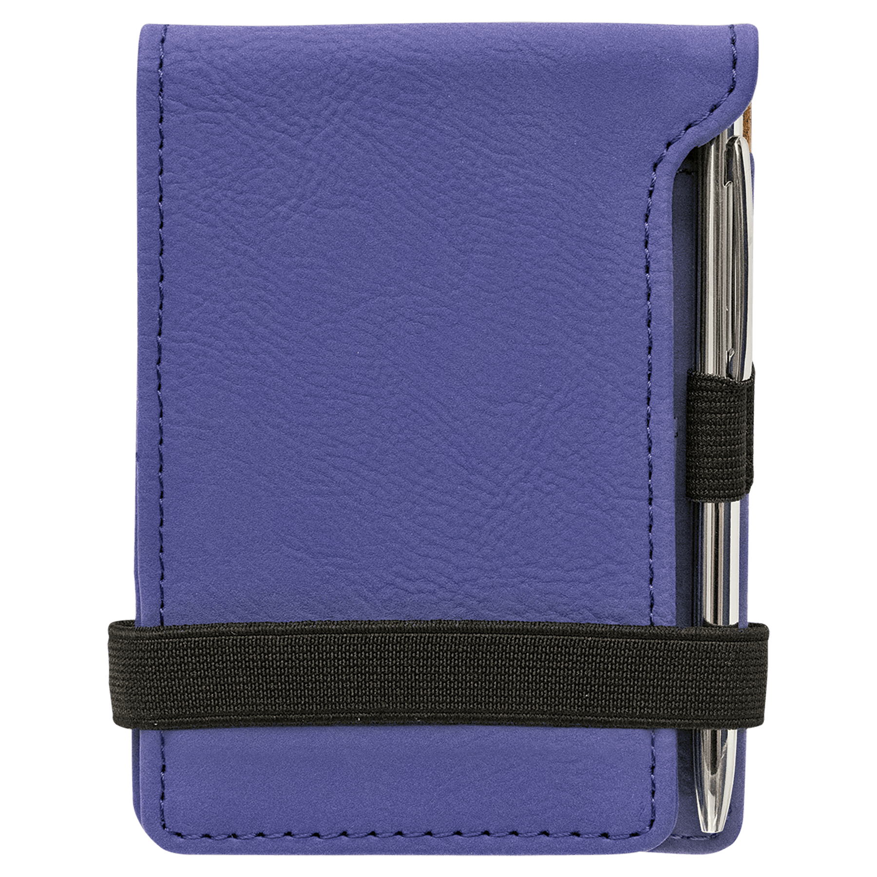 Leabhar nótaí Mini Leatherette Laserable le Peann
