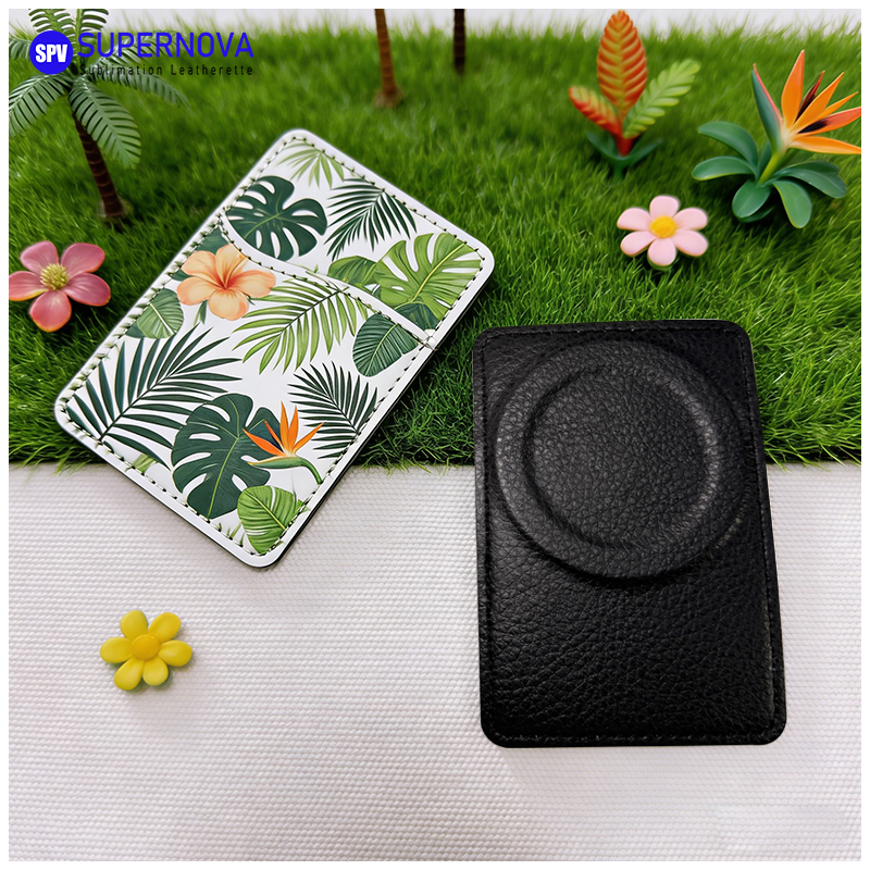Sealbhóir Cárta Fón Leatherette Sublimation le Maighnéad
