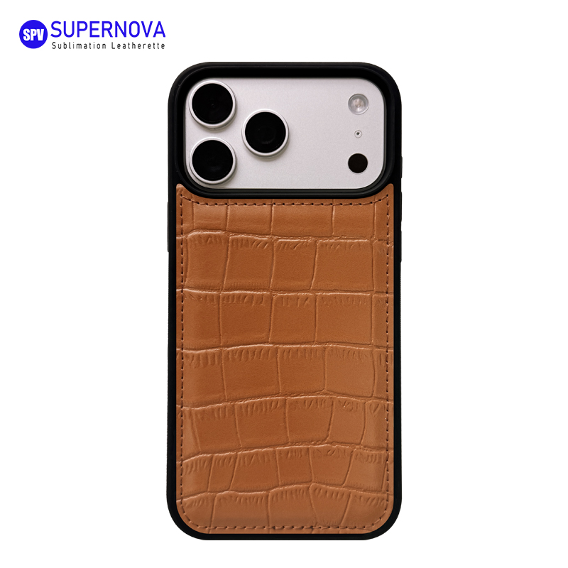 Cás Fón Leatherette Laserable