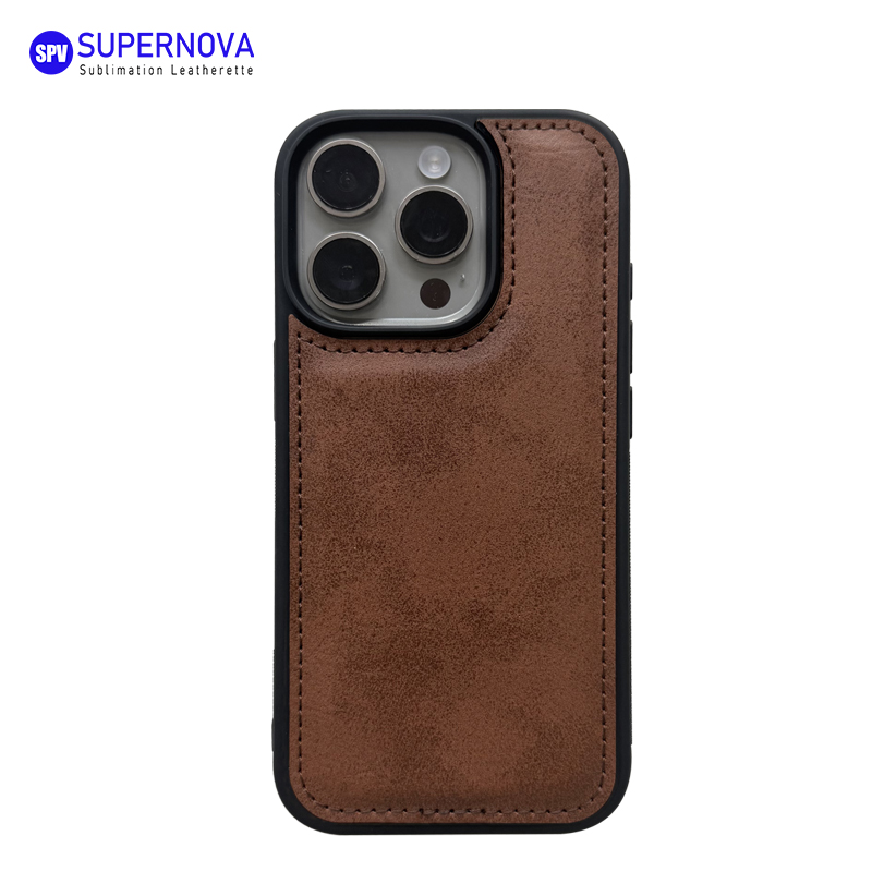 Cás Fón Leatherette Laserable