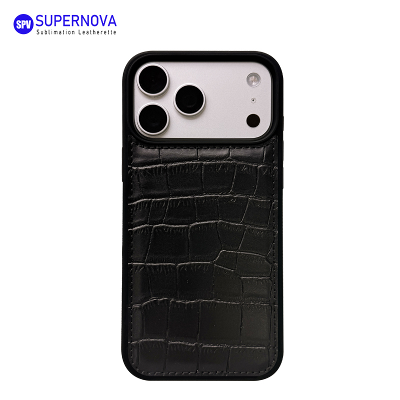Cás Fón Leatherette Laserable