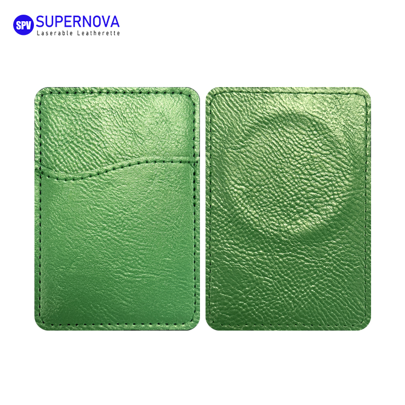 Sealbhóir Cárta Fón Leatherette Laserable le Maighnéad