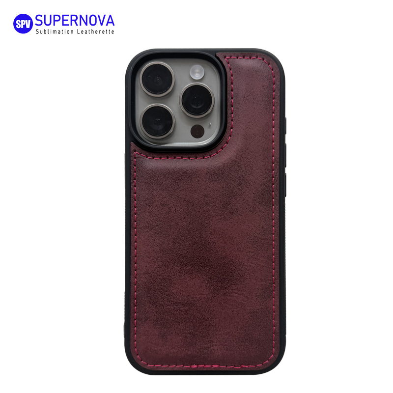 Cás Fón Leatherette Laserable