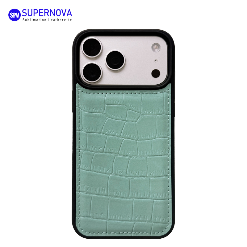Cás Fón Leatherette Laserable