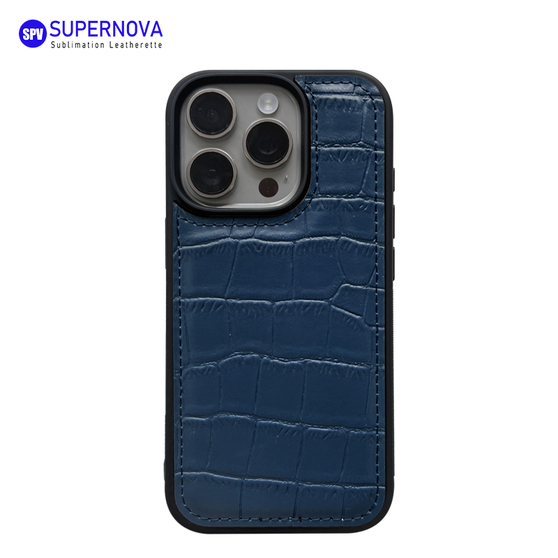 Cás Fón Leatherette Laserable