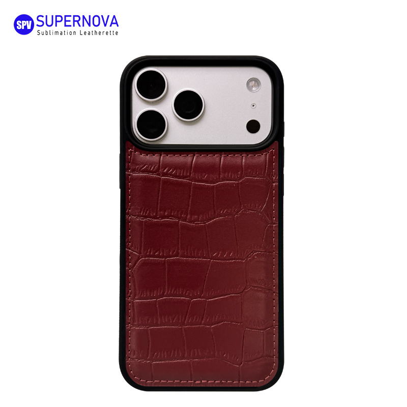 Cás Fón Leatherette Laserable