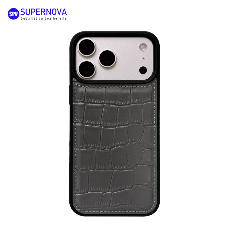 Cás Fón Leatherette Laserable