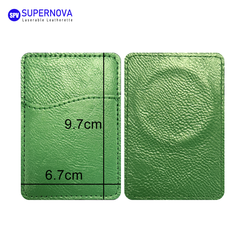 Sealbhóir Cárta Fón Leatherette Laserable le Maighnéad