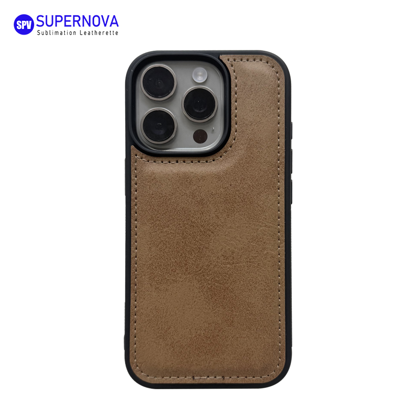Cás Fón Leatherette Laserable