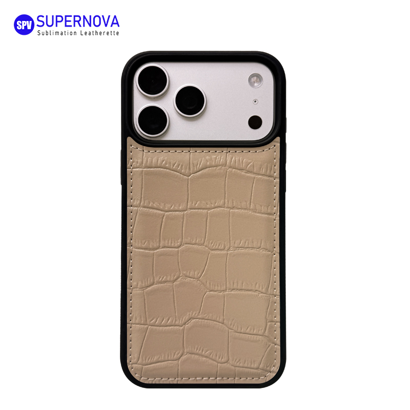 Cás Fón Leatherette Laserable