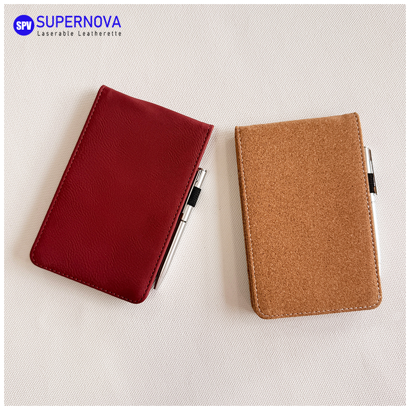 Leabhar nótaí Leatherette A7 Laserable