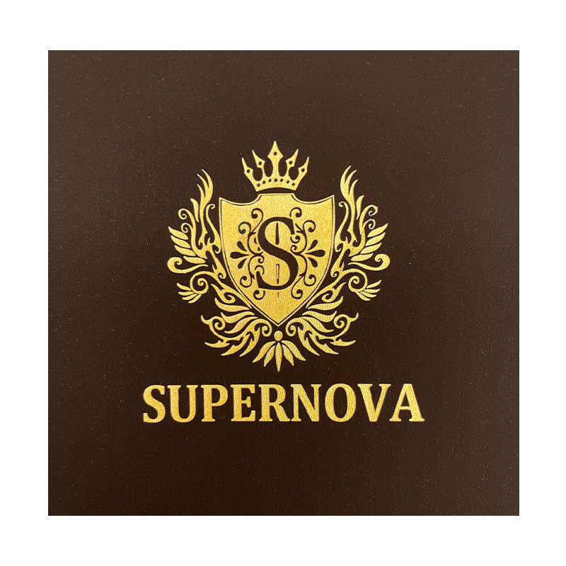 Bosca Bronntanais Páipéar Kraft Óir Engraved Laser