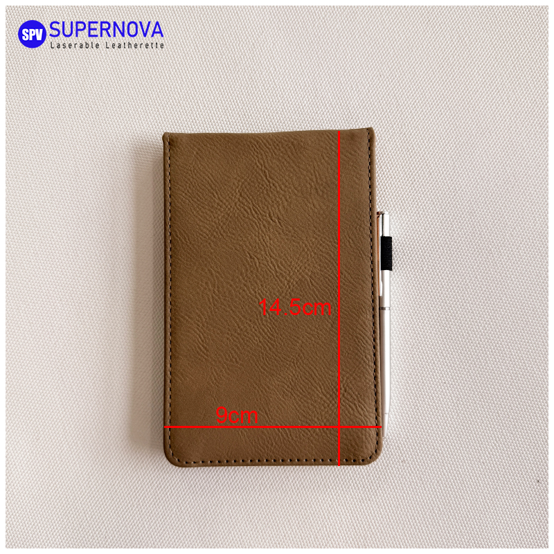Leabhar nótaí Leatherette A7 Laserable