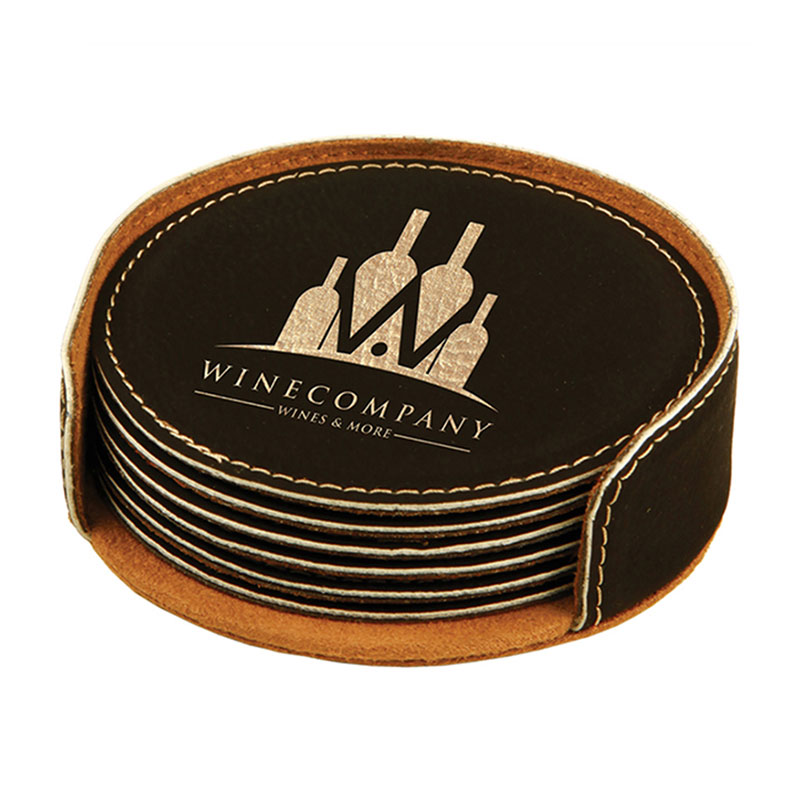 Cluiche Babhta Leatherette Coasters
