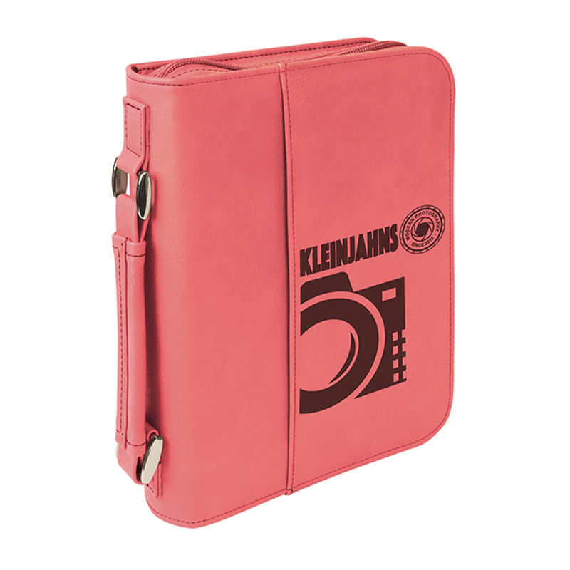 7 1/2'×10 3/4'Clúdach Leabhar Leatherette le Dúnadh Zipper