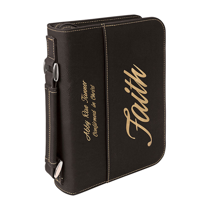 7 1/2'×10 3/4'Clúdach Leabhar Leatherette le Dúnadh Zipper