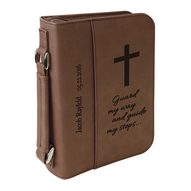 7 1/2'×10 3/4'Clúdach Leabhar Leatherette le Dúnadh Zipper