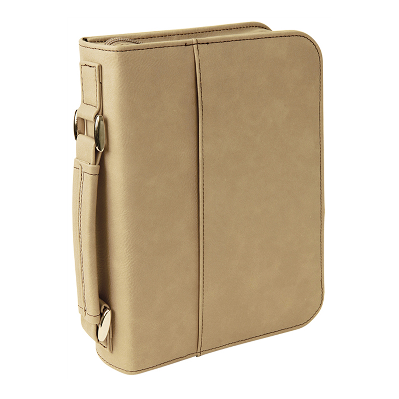 7 1/2'×10 3/4'Clúdach Leabhar Leatherette le Dúnadh Zipper