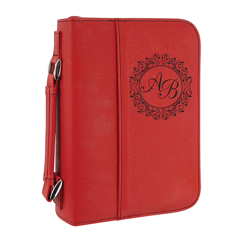 7 1/2'×10 3/4'Clúdach Leabhar Leatherette le Dúnadh Zipper