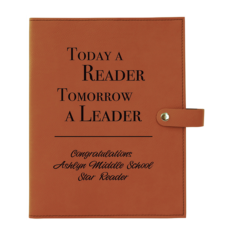 Clúdach Leabhar Leatherette le Dúnadh Snap
