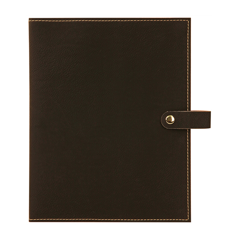 Clúdach Leabhar Leatherette le Dúnadh Snap