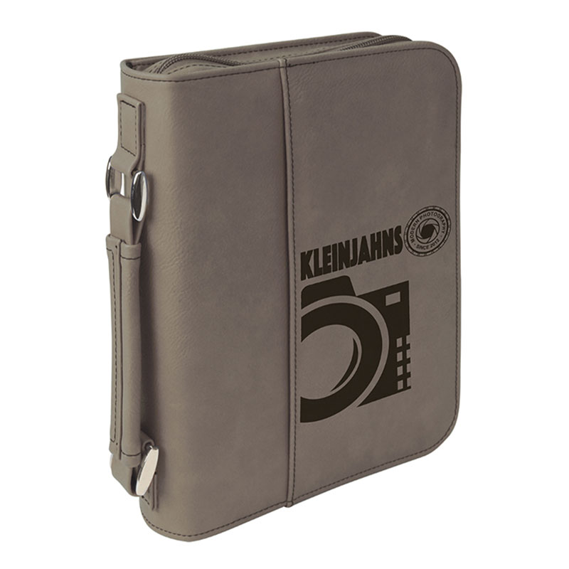 7 1/2'×10 3/4'Clúdach Leabhar Leatherette le Dúnadh Zipper