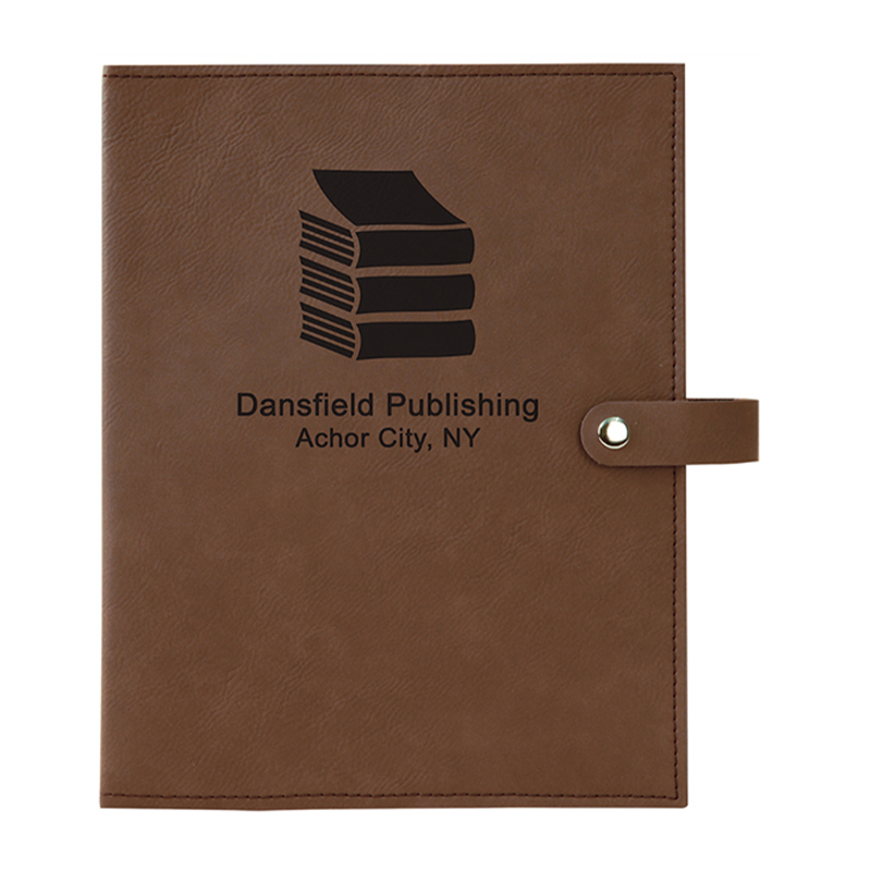 Clúdach Leabhar Leatherette le Dúnadh Snap
