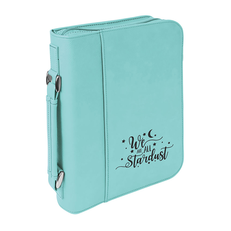 7 1/2'×10 3/4'Clúdach Leabhar Leatherette le Dúnadh Zipper