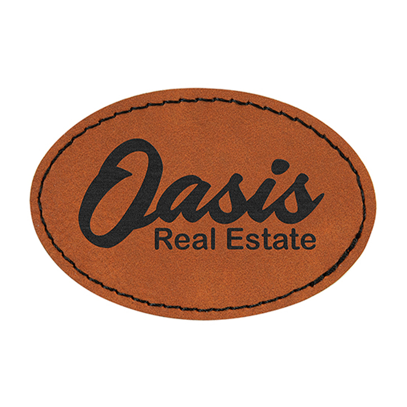 3' x 2' Paistí Leatherette Oval