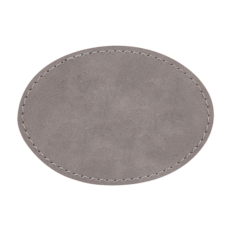 3 1/2' x 2 1/2' Paistí Leatherette Oval
