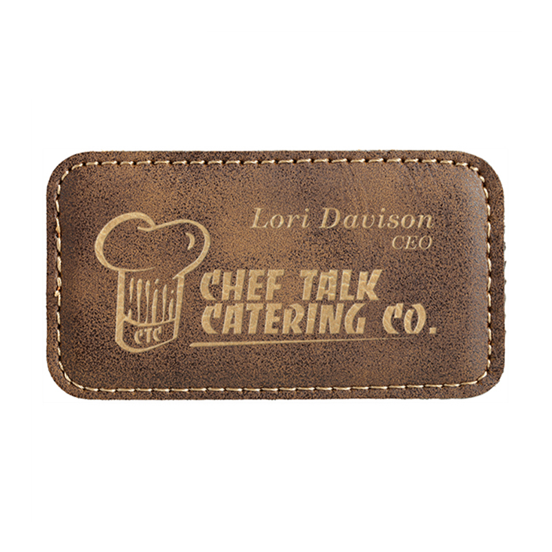 Leatherette Dronuilleog Mór Suaitheantais Ainm