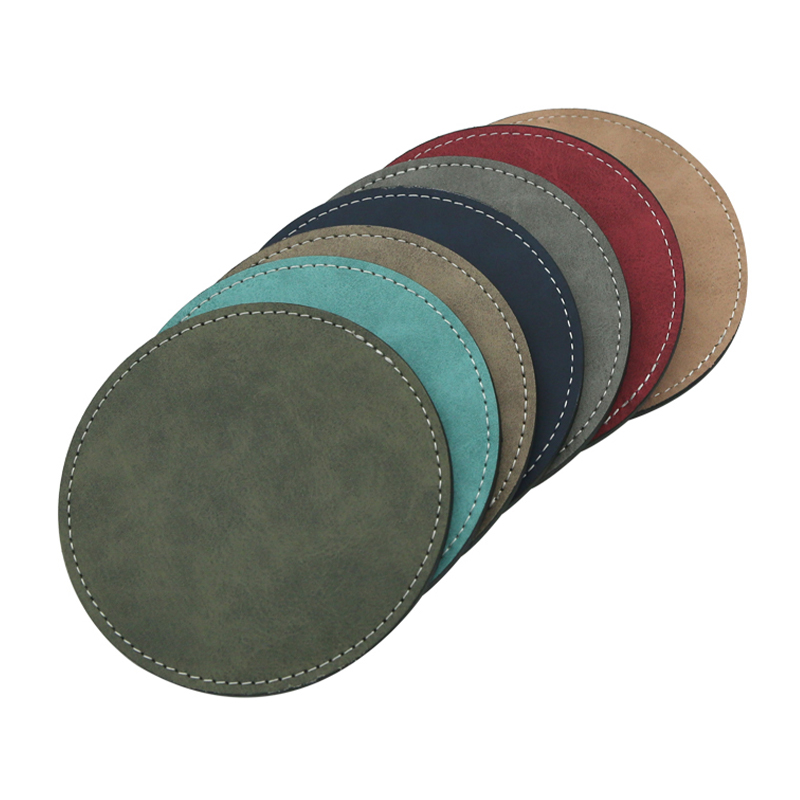 Sublimation PU Leathar Mug Coaster - Babhta