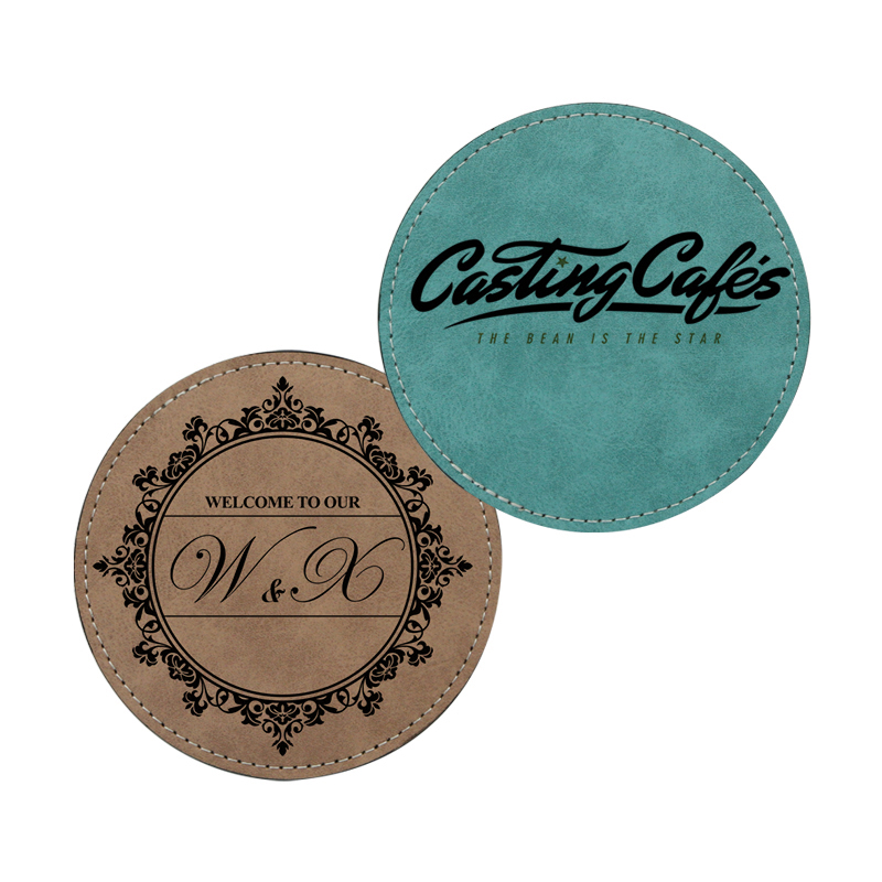 Sublimation PU Leathar Mug Coaster - Babhta