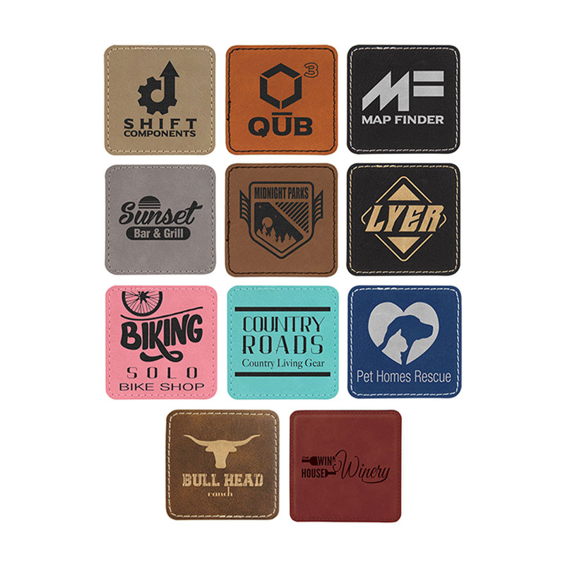 4' x 4' Coasters Leatherette Cearnóg Set 6-Coaster le Sealbhóir