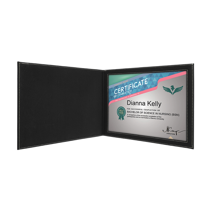 Sealbhóirí Teastas Leatherette Laserable